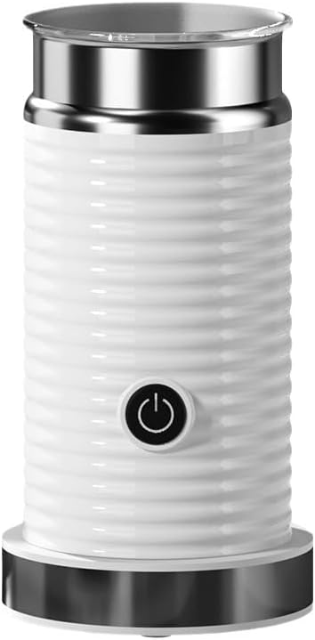 Milk frother，Electric milk frother,Fully automatic milk frother，Automatic milk frother， Electric for Hot & Cold Froth, Froth Or Heat Milk，Automatic off & Easy Cleaning, Silent Operation (White)