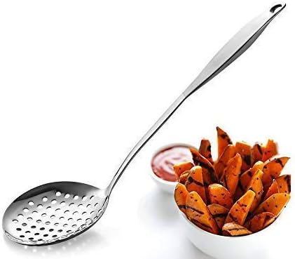 Stainless Steel Jhara/Skimmer/Strainer Steel Frying Spoon/deep Fry for poori/sabzi/Vegetables Cooking 1 pcs