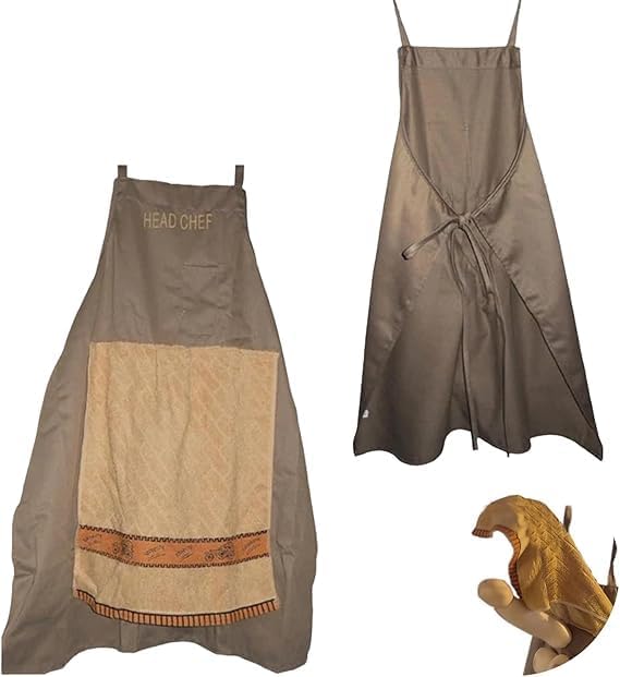 Funny Cooking Apron with Pocket, Chef's Prank Kitchen Apron Hidden Surprise, Gag Gift for Men, Fathers Day, Birthday Gifts