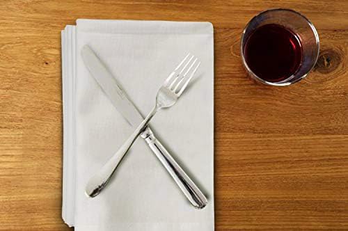 Urban Villa Dinner Napkins Ivory Cloth Napkins Set of 12 Dinner Napkins(20X20) 100% Cotton Highly Absorbent Washable Durable Reusable Ideal for Easter Decorations Reataurant Wedinng Farmhouse Parties
