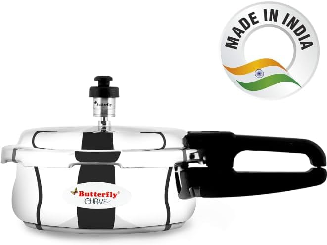Butterfly Curve Stainless Steel Pressure Cooker - 2 Litres