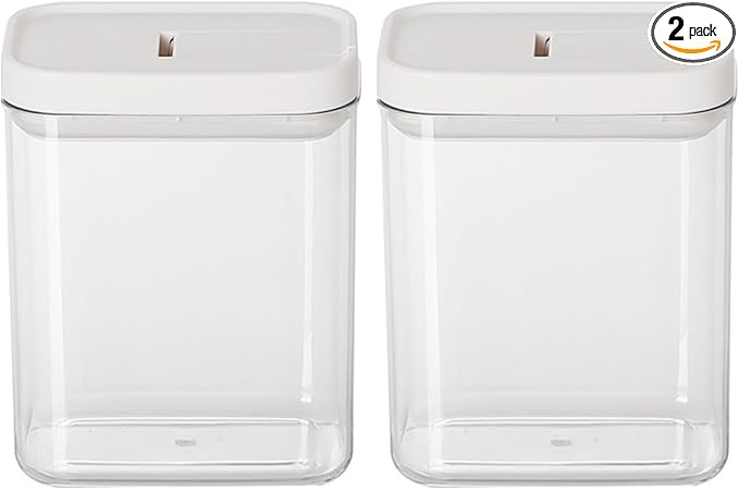 2PCS Airtight Food Storage Containers Set with Lids PP Free Plastic Dry Food Canisters for Kitchen Pantry Organization and Storage (800ml/28.16oz)