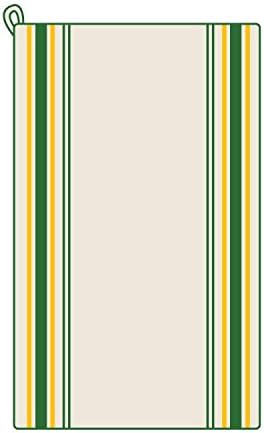 Stitch 'Em Up Retro Stripe Towels 18"X28" 3/Pkg-Green Stripe