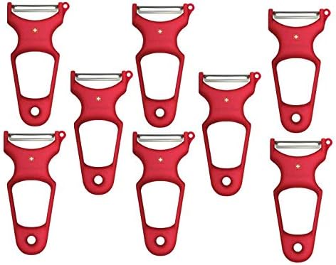 Stainless Steel Vegetable Peeler - Swiss Made, Smooth Easy Peel - Smooth Fruit and Vegetable Peel | SHARPEST BLADE (TS3368) (8)