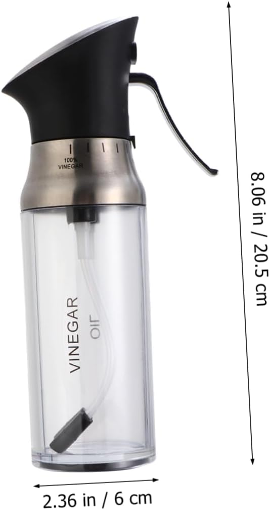 PRETYZOOM 200ml Liquid Cooking Dispenser Oil and Vinegar Spray Bottle Anti-damage for Kitchen Seasoning Sprayer