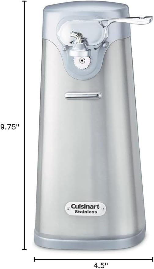 Cuisinart SCO-60 Deluxe Electric Can Opener,Quality-Engineered Motor System Allows you to Open Any Size Can,Stainless Steel,(Pack of 4)