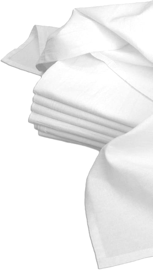 Aunt Martha's Dish Towels, 33 by 38-Inch, 7 Count, White