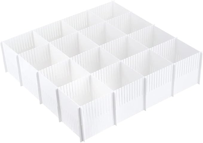 Cabilock 10pcs Multipurpose Drawer Dividers Organizers for Home Closet Kitchen and Bedroom Space-saving Partition Boards for Socks Underwear and Accessories