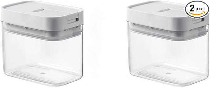 2PCS Airtight Food Storage Containers Set with Lids PP Free Plastic Dry Food Canisters for Kitchen Pantry Organization and Storage (500ml/16.9oz)