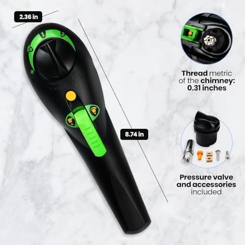 Anakel Home Replacement Handle Kit Compatible with Fagor Rapid Express 99 Pressure Cooker | Includes Pressure Regulator Valve, Screws and Lid (Thread size of the chimney: 0.31 in)