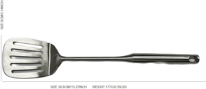Spatula Slotted Turner Stainless steel 304 Kitchen Cooking Utensils For Home Resturant Flipping kitchen tool grilling,Fish, Eggs and Burgers Durable and Sturdy