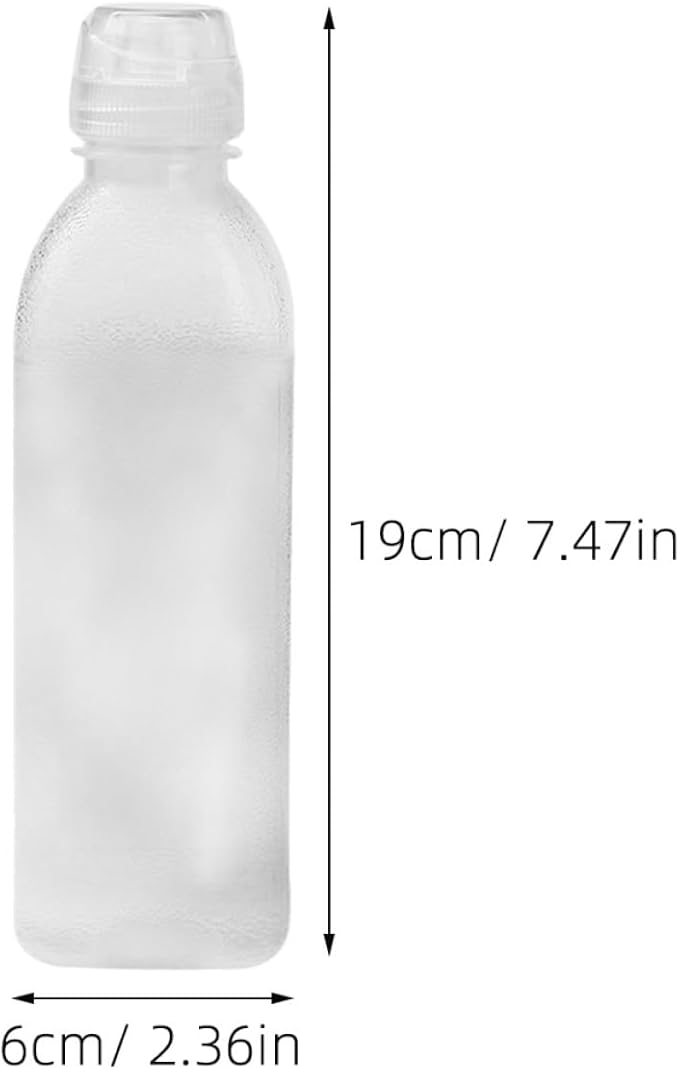 Luxshiny 4pcs Small Oil Dispenser Bottles 300ml Reusable Pp Kitchen Seasoning Holder Olive Oil Vinegar Spray Bottles for Cooking and Salad Dressing