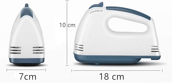 7 Speed HandMixer Electric Handheld,Portable Kitchen Mixer with Easy Button and 5 Attachments(2Dough Hooks,1Whisk,2Beaters) Food Blender Whisk Dough Hooks for Cookies,Cakes, Dough, Batters,&More