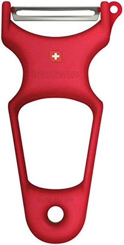 Stainless Steel Vegetable Peeler - Swiss Made, Smooth Easy Peel - Smooth Fruit and Vegetable Peel | SHARPEST BLADE (TS3368) (1)