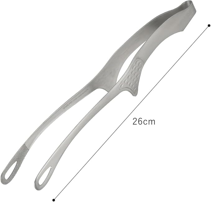 Shimomura 42497 Smart Kitchen Tongs, Large with Floating Tips, No Dirt, Made in Japan, Easy to Grab, Outdoor, Dishwasher Safe, Yakiniku, Fried Food, Total Length 10.2 inches (26 cm), Nippon Chopsticks