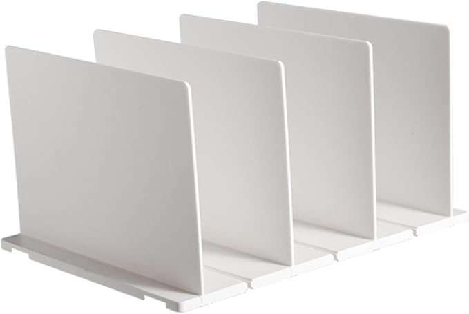 Angoily 1set Multipurpose Drawer Dividers White Storage Organizers for Home Bedroom Closet Kitchen Design for Custom Organization