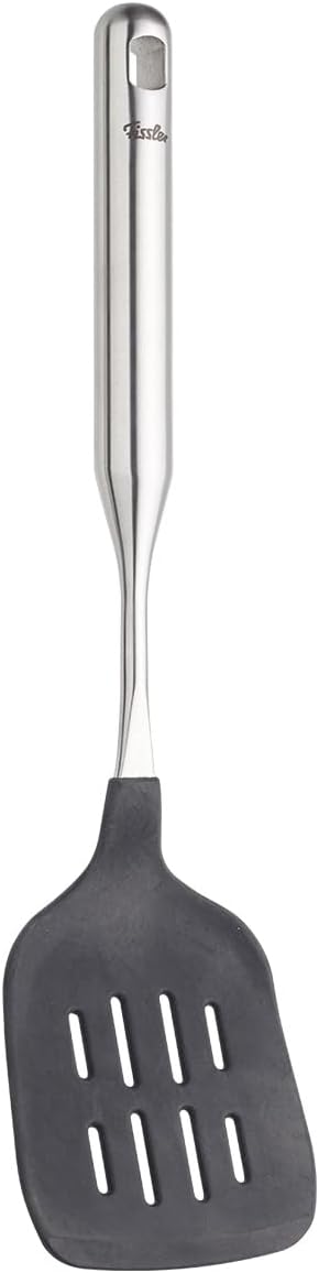 Fissler Essential Silicone Spatula Turner, Heat-Resistant Nonstick Cooking Utensil for Flipping Eggs, Pancakes & More, Ergonomic Handle