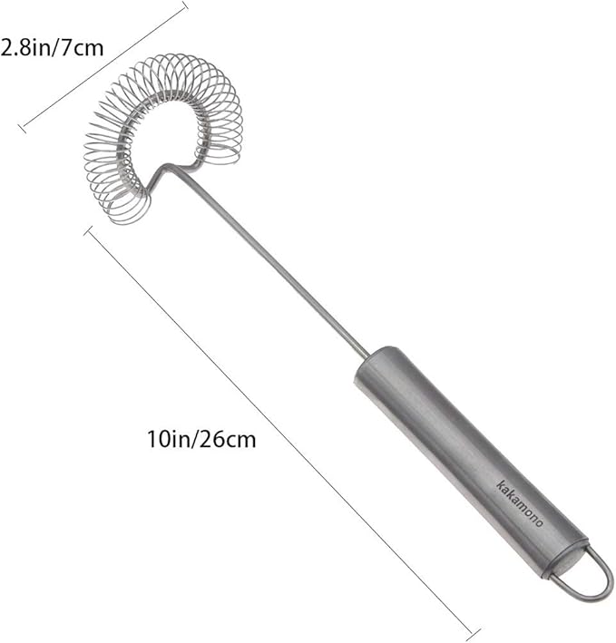 Egg Beater Stainless Surround helixSpring Coil Whisk, Egg Frother, Milk and Blender - Kitchen Utensils (small)