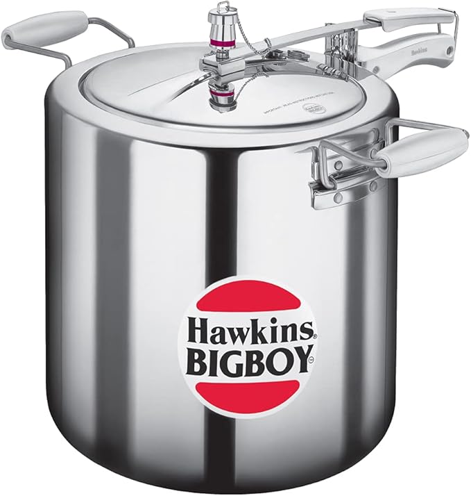 Hawkins Bigboy Aluminum Pressure Cooker, 22 Litres