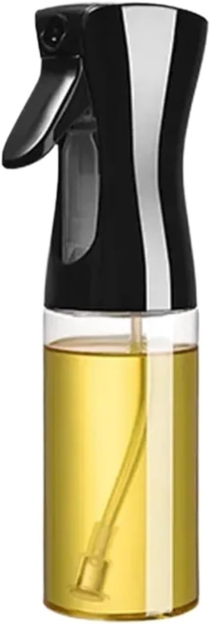 Oil Spray for Cooking Oil Dispenser Bottle Sprayer Mist Reusable Oil Vinegar Spray Bottle for Kitchen Use(1pc-300ml black)