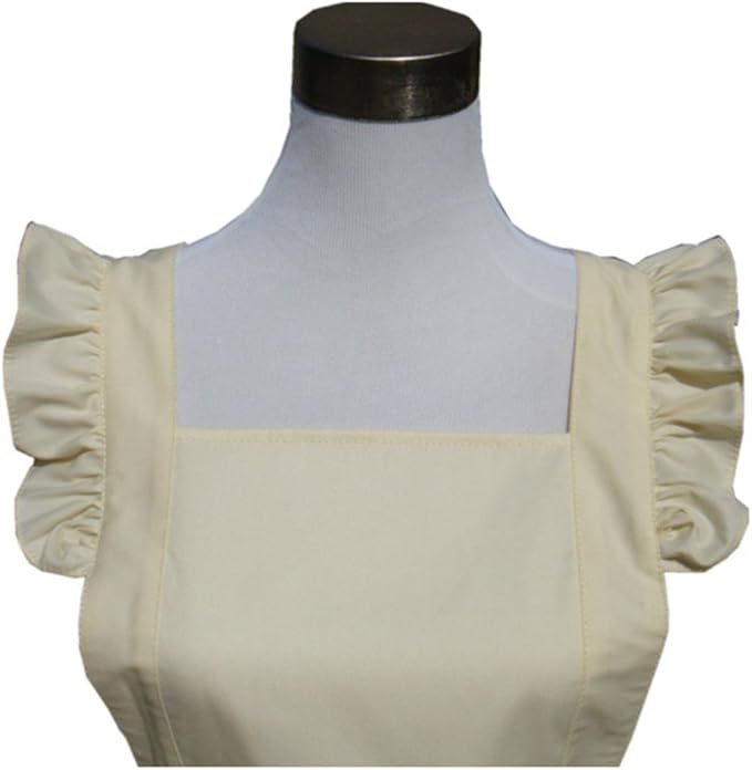 Hyzrz Cute Lovely Cotton Retro Kitchen Cooking Aprons for Women Girls Vintage Baking Apron with Pockets for Mother Gift