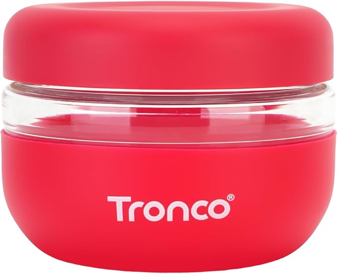Tronco 16 oz Glass Food Storage Containers with Lids, Airtight, Leak & Spill Proof Glass Lunch Bowls for Meal Prep, Salad, Yogurt, Soup & Stew, Microwave & Dishwasher Safe, BPA-Free, Set of 1