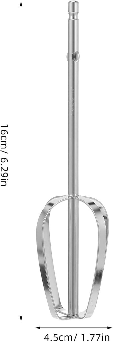Lurrose Hand Mixer Beaters Attachments 2pcs Stainless Steel Beaters Replacement Whisk Heads for Egg Beating Cream Whisking Baking Kitchen Accessories