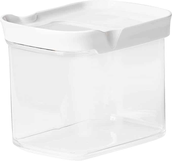 Emsa N11419 Optima Pouring Container 1 Litre Rectangular Sliding Lid Ideal for Portioning 100% Safe/Hygienic/Harmless Fresh Seal BPA Free | Transparent Design, 1.0 L