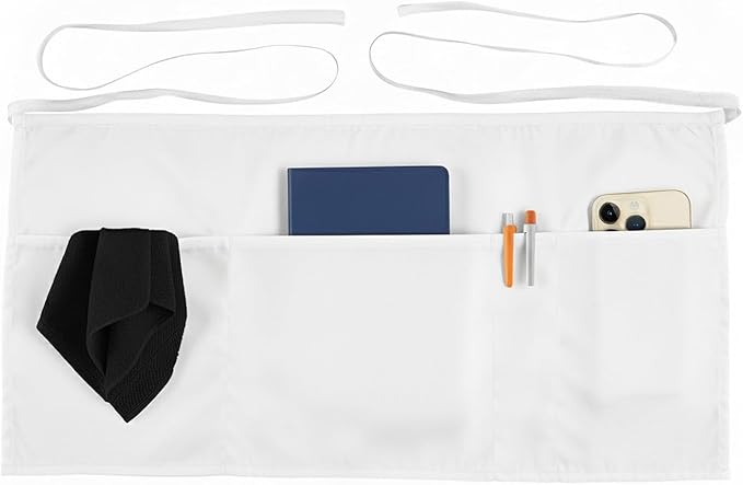 Xeoxarel Aprons with 4 Pockets (Available in 3 Pack / 7 Pack) 23.5'' X 11.5''