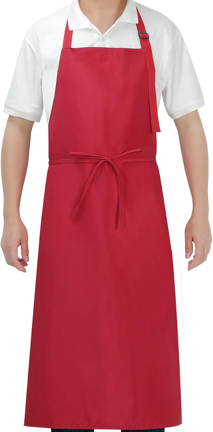 SHEOMERN Aprons for Men Kitchen Cooking – Waterproof & Oil Proof 3-Layer Long Pocket-Free Chef Apron for Grilling BBQ Baking – Gift for Men