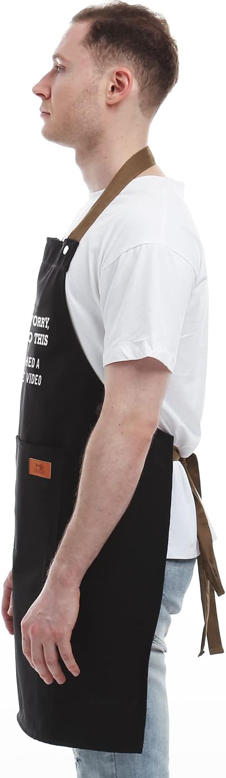 REHAVE Funny Gift for Men, Women, Dad, Anniversary, Father's Day Gifts from Daughter Son, Christmas Gifts for Husband, Boyfriend, Brother, Uncle, Unique Birthday Grilling Gift – BBQ Cooking Chef Apron