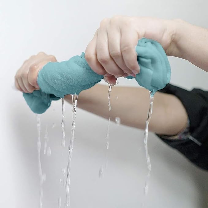 100% Cotton Washcloth - 60 Pack|700 GSM|Soft Face & Body Washcloth|Highly Absorbent|12 x 12 Inch|Aqua