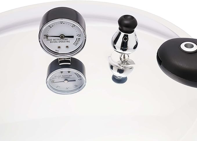 23 Quart Aluminum Pressure Cooker 22L Large Capacity Stainless Steel Pressure Canner with Gauge Release Valve for Family or Commercial