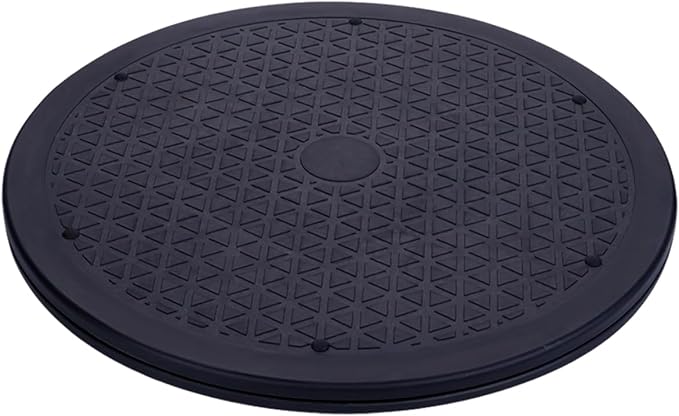 12 Inch Lazy Susan Turntable Organizer, Eichzer Premium Heavy Duty Rotating Swivel Stand with Steel Ball Bearings for Model/Rotating Plants/Crafts Stand/TV/Monitor/Laptop (360˚ Rotation)