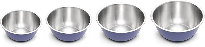 Fox Run Stainless Steel Mixing Bowl, Purple, 2.75 Quart