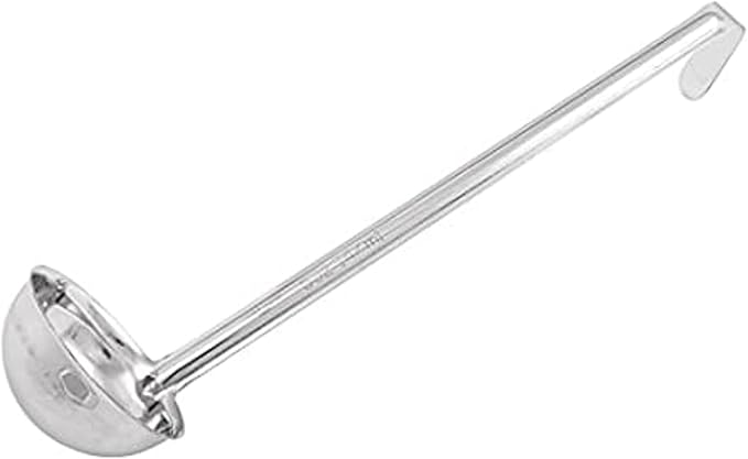 Winco Prime One Piece Stainless Steel Ladle, NSF Listed, 1/2 Ounce