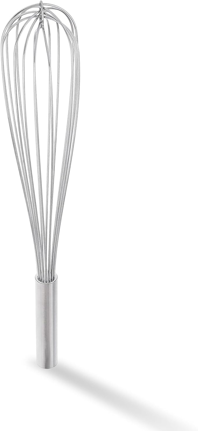 Stainless Steel Whisk – 18 Inch Kitchen Whisk for Cooking, Baking, and Mixing Dough – Durable, Dishwasher-Safe Wire Whisk, Ergonomic Handle – Ideal for Home Kitchens and Professional Chefs