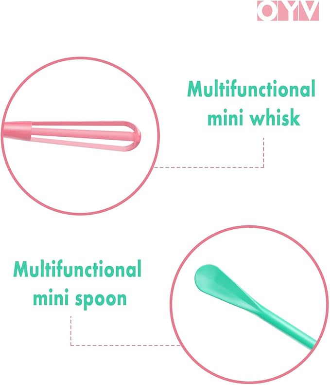 OYV Fresh Spring & Summer Colors Mini Whisk Set, 8.5 in Mini Whisks for Cooking, 3 Pieces Small Wisk For Whisking, Beating, Blending Ingredients, Mixing Sauces, BPA Free Tiny Whisk