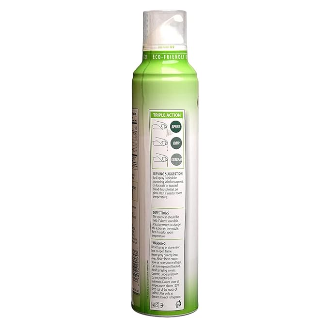 Basil Spray Extra Virgin Olive Oil, 8 oz (Pack of 1)