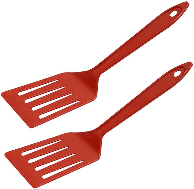 Hutzler Lopol Spatula Nylon Turner, 11", Dark Red, 2 Pack
