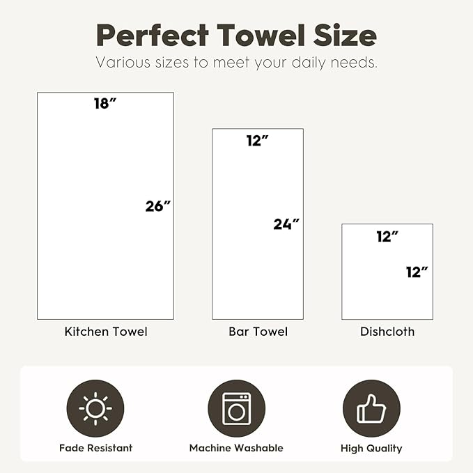 Artoid Mode Pink Dahlia Floral Bar Kitchen Towels, 12x24 Inch Quick Dry Microfiber Cloth Dish Towels for Kitchen Drying Set of 2