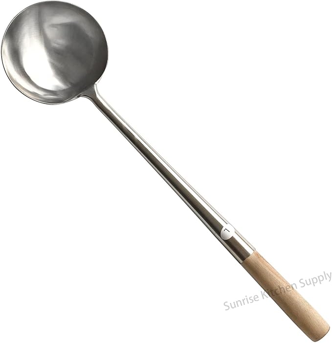 Sunrise Kitchen Supply Commercial Grade Wok Ladle 18.25" (#L)