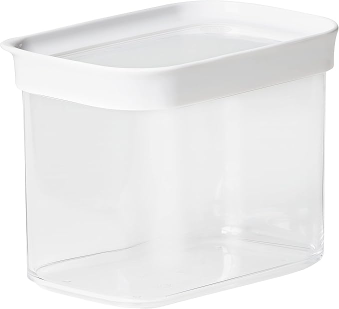 Emsa N11418 Optima Dry Storage Container 1 Litre Rectangular Portrait Format 100% Safe Hygienic Safe and Space-Efficient Fresh Seal BPA-Free Transparent Design