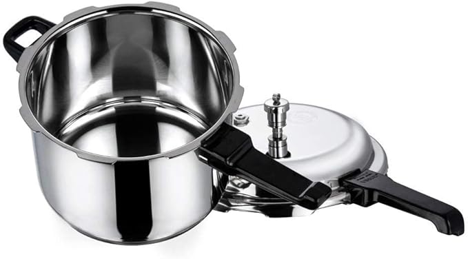Vinod Pressure Cooker Stainless Steel – Outer Lid - 7 Liter – Induction Base Cooker – Indian Pressure Cooker – Sandwich Bottom – Best Used For Indian Cooking, Soups, and Rice Recipes, Quinoa