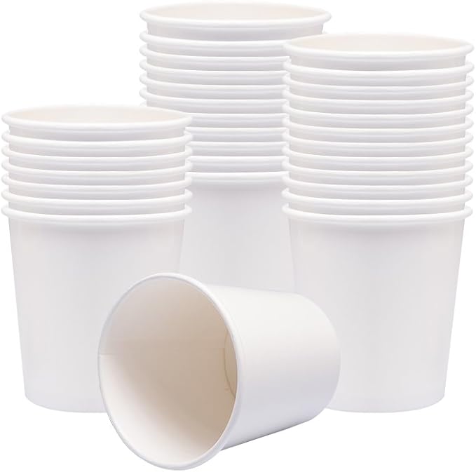 40 Count (16 oz) One - Pint Frozen Dessert Containers with Lids Ice Cream Cups with Lids