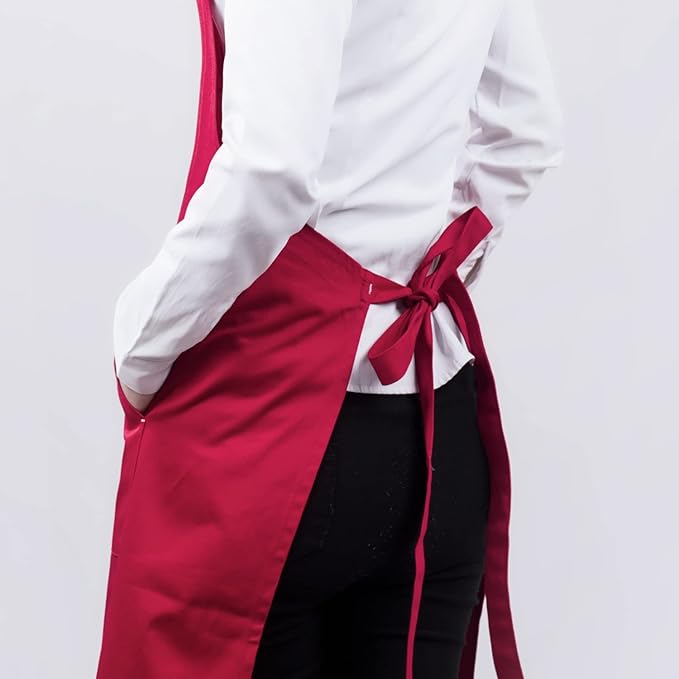 MORNITE Art Aprons for Painting Pottery Ceramics, Mens Women Kitchen Cooking Aprons Waterproof Green