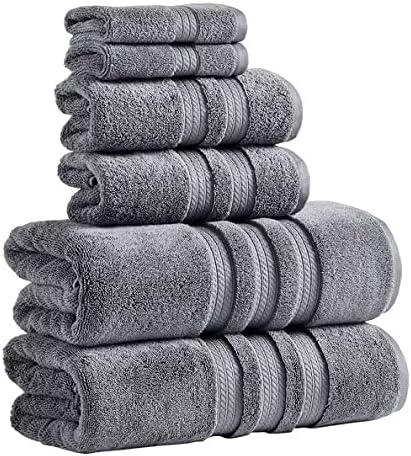 Member Mark 100% Cotton Hotel Premier Collection Luxury Bath Towel Bundle (Assorted Colors) (Grey, Bundle)
