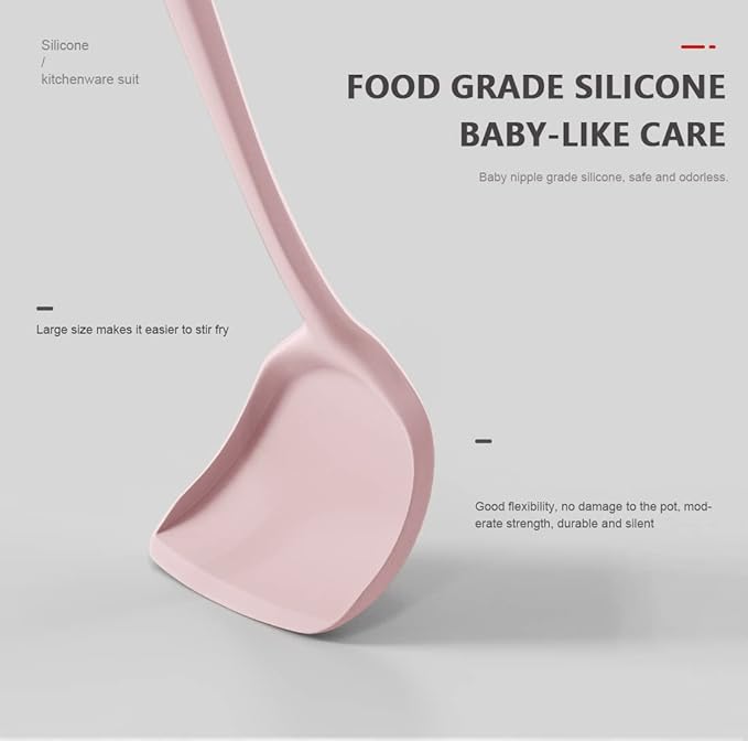 AOTHOD Silicone Cooking Utensils Set - 446°F Heat Resistant Kitchen Utensils, Spatula,Turner Tongs,Spoon,Whisk,Kitchen Utensil Gadgets Tools Set for Nonstick Cookware,Dishwasher Safe BPA Free(Pink)