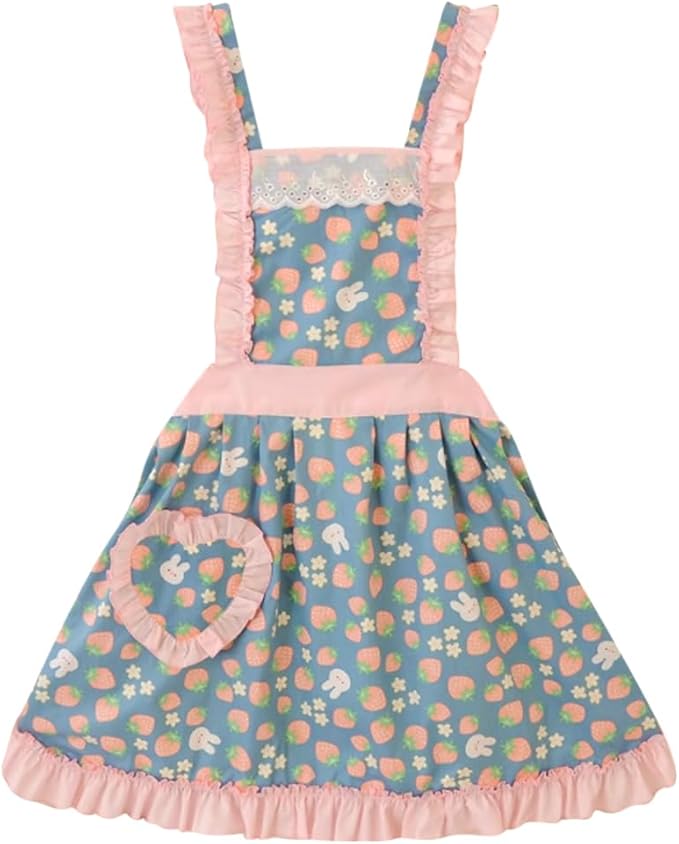 CRB Fashion Womens Cooking Baking Apron | Ladies, Woman, Kitchen Chef Aprons with Pocket