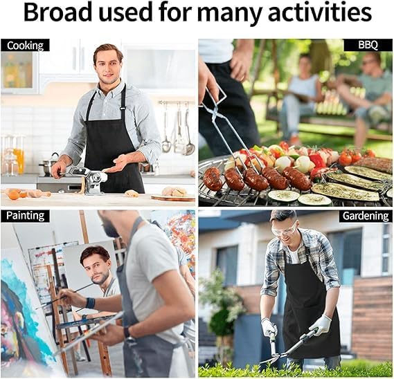Funny Apron for Men Women Baking Gardening Sewing BBQ Waterproof Cute Gifts